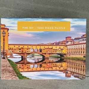 PONTE VECCHIO - PINK SKY - 1000-PIECE PUZZLE  NWT